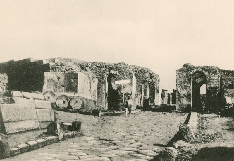 De Poort van Herculaneum zoals het is door Italian School
