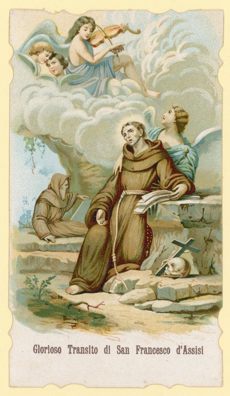 De extase van St. Franciscus van Assisi door Italian School