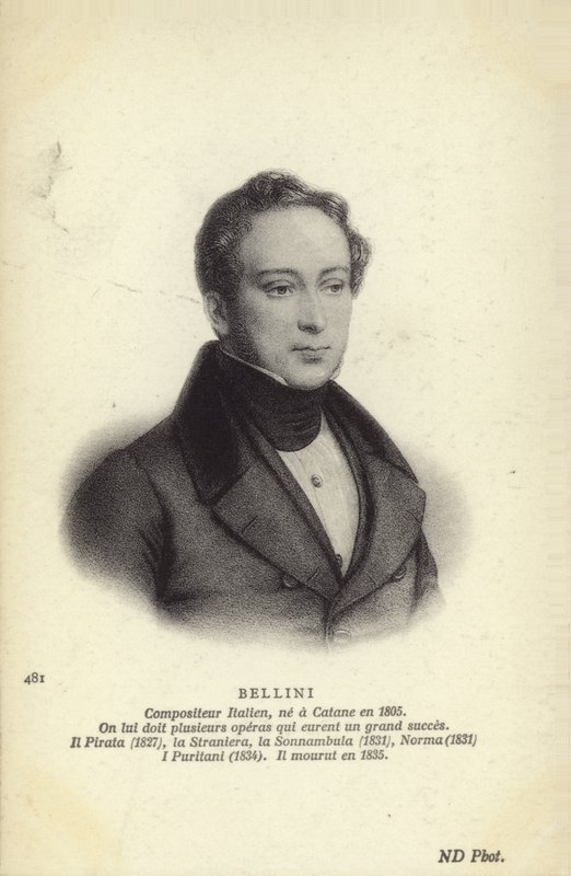 Vincenzo Bellini, Italiaanse operacomponist (1801-1835) door Italian School