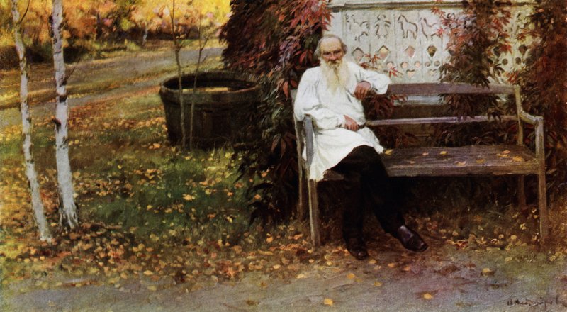 Graaf Leo N Tolstoy door Ivan Alexeyevich Vladimirov