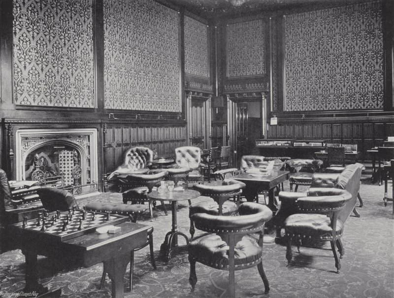 De Leden Rookkamer door J. Benjamin Stone