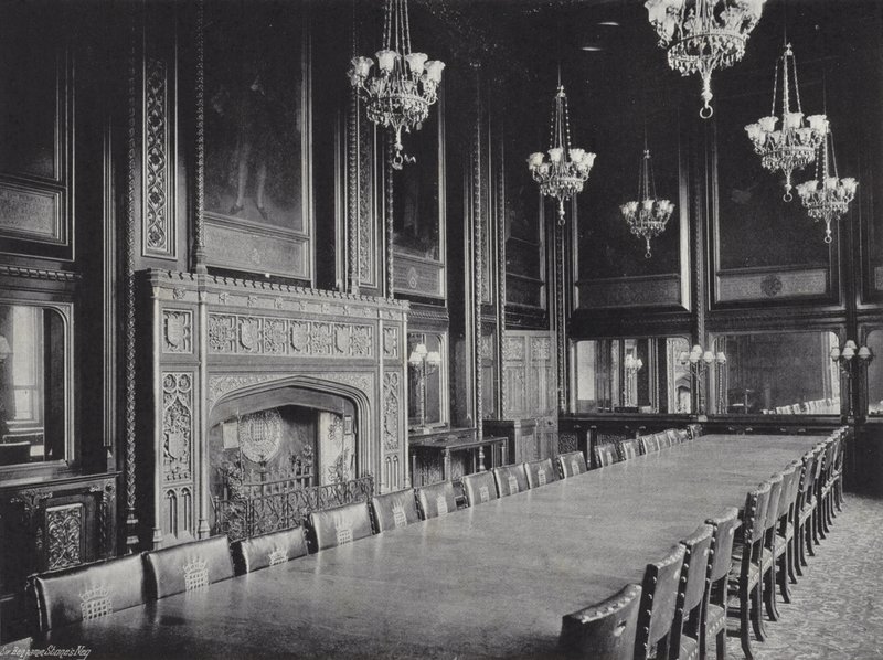 De Eetkamer van de Spreker door J. Benjamin Stone