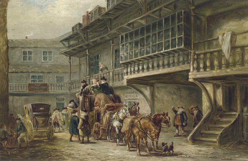 The Oxford Arms, Warwick Lane, Londen door J.C. Maggs