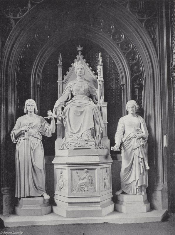 Standbeeld van Koningin Victoria door J. Benjamin Stone