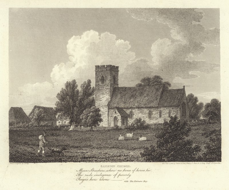 Robert Bloomfield, dichter: Sapiston Kerk door J. Greig