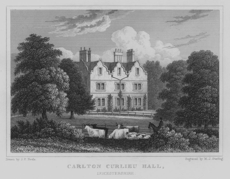 Carlton Curlieu Hall, Leicestershire door John Preston Neale