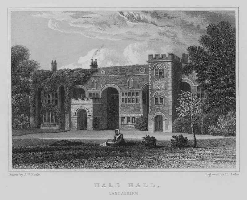 Hale Hall, Lancashire door John Preston Neale