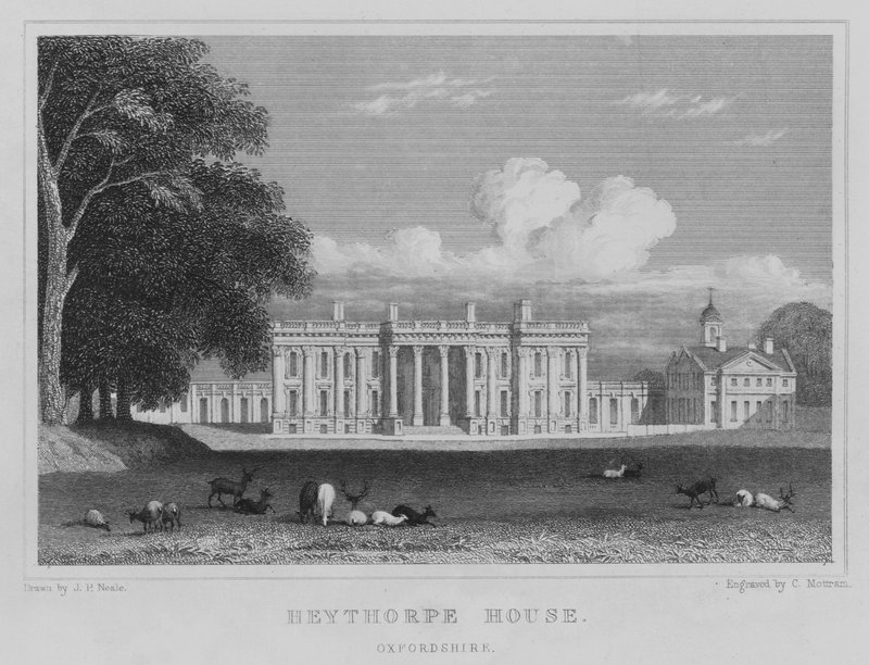 Heythorpe House, Oxfordshire (gravure) door John Preston Neale