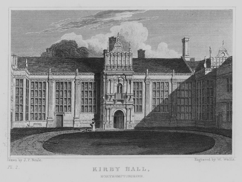 Kirby Hall, Northamptonshire door John Preston Neale