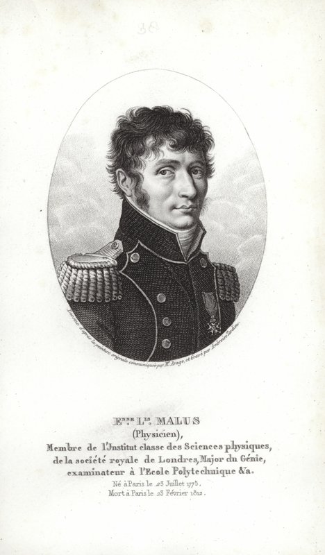 Étienne-Louis Malus door Jacques Etienne Victor Arago