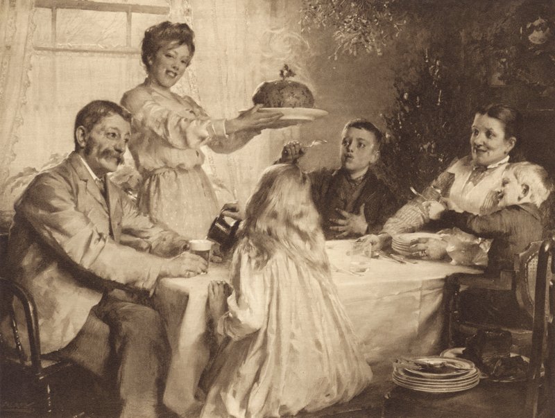 De Kerstpudding door James Clark