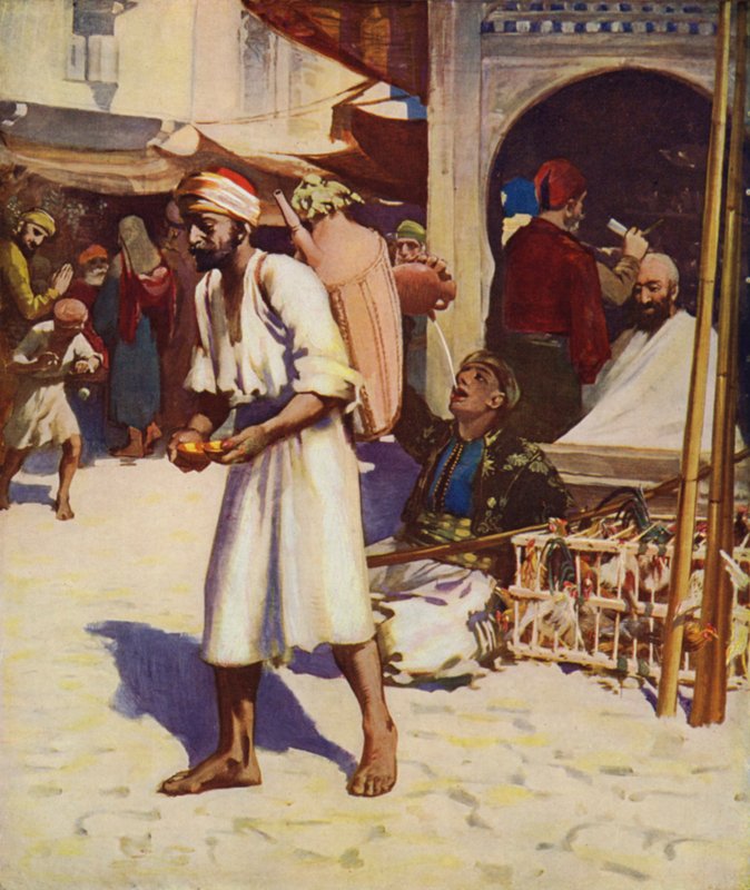 De Waterverkoper en het Leven in een Palestijnse Stad door James Clark