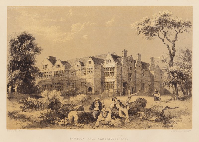 Sawston Hall, Cambridgeshire door James Dafforne
