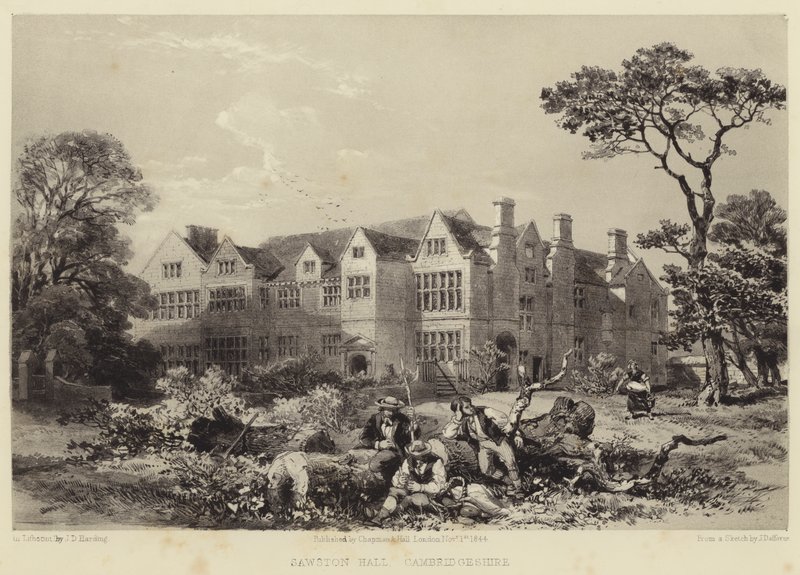 Sawston Hall, Cambridgeshire door James Dafforne