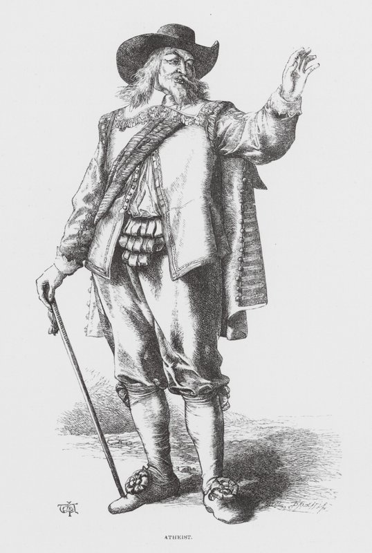 Atheïst (gravure) door James Dawson Watson