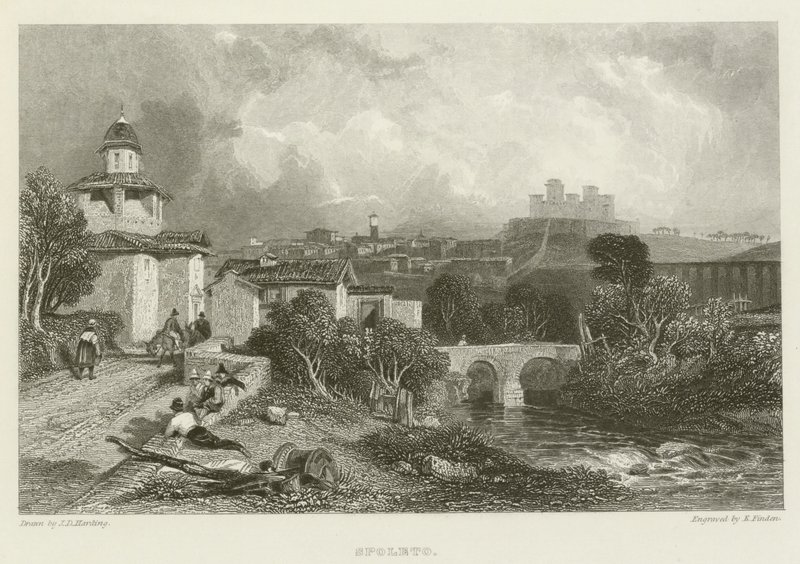 Spoleto door James Duffield Harding