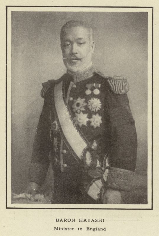 Baron Hayashi, Minister in Engeland door Japanese Photographer