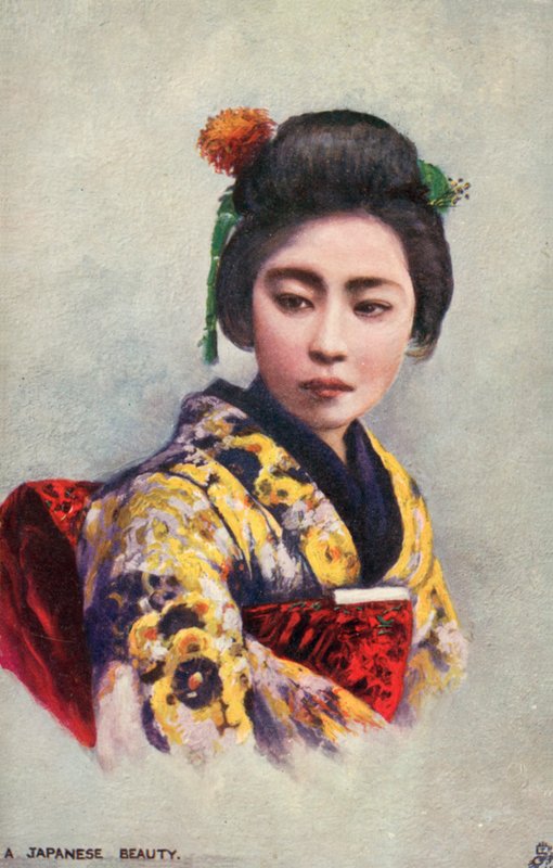 Mooie Japanse vrouw (gekleurde foto) door Japanese Photographer