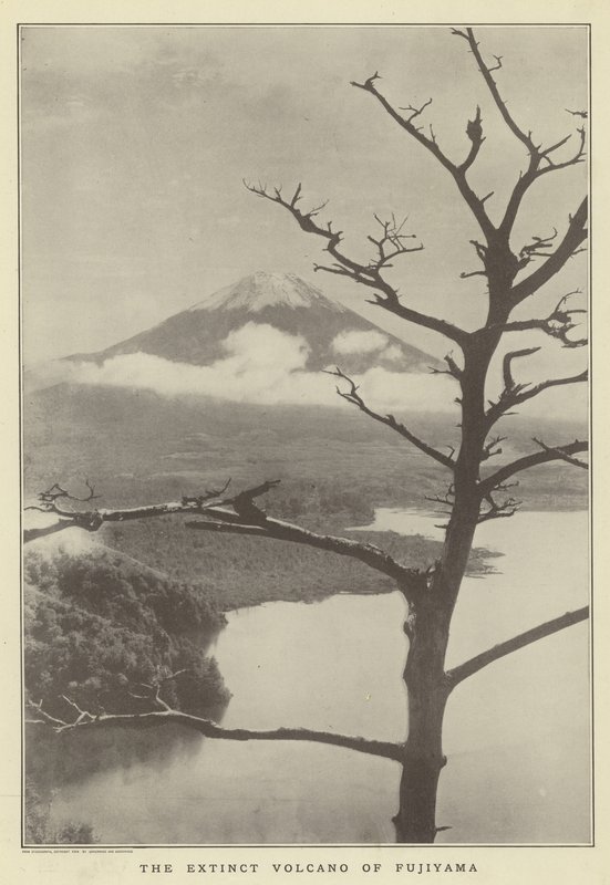 De uitgedoofde vulkaan Fujiyama door Japanese Photographer