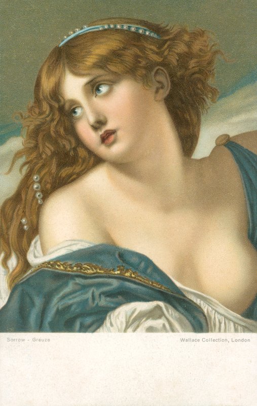 Verdriet door Jean Baptiste after Greuze