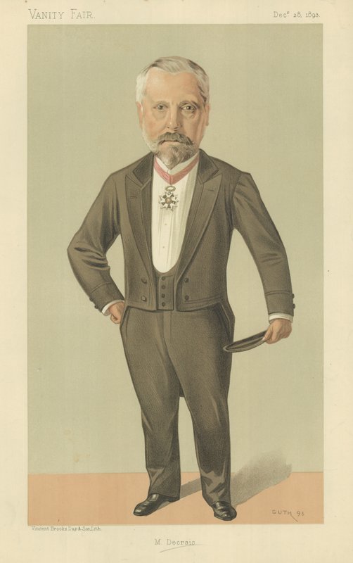 M Pierre Louis Albert Decrais door Jean Baptiste Guth