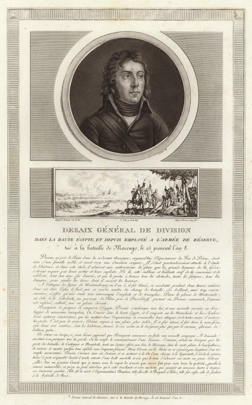 Portret van Louis Desaix door Jean Duplessi Bertaux