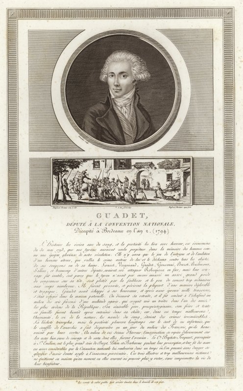 Portret van Marguerite-Elie Guadet door Jean Duplessi Bertaux