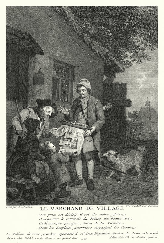 De dorpskoopman door Johann Conrad Seekatz