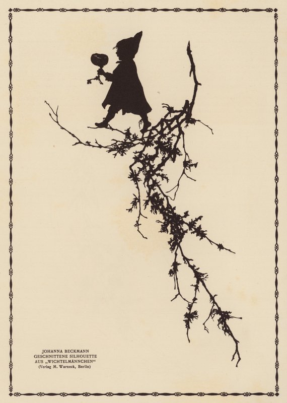 Silhouet van een elfje door Johanna Beckmann
