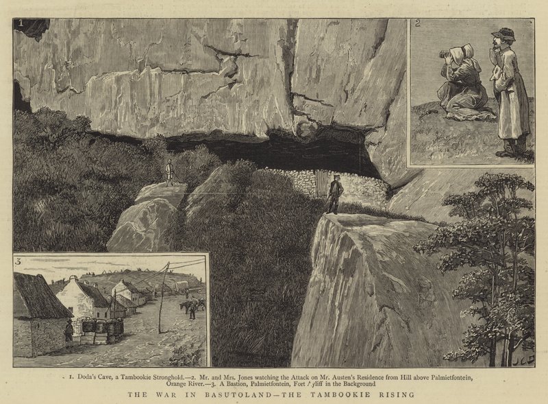De Oorlog in Basutoland, de Tambookie Opstand door John Charles Dollman