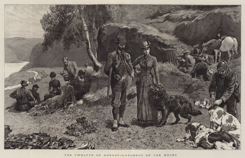 De twaalfde augustus, lunch op de heide door John Charlton