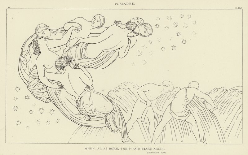 Pleiaden door John Flaxman