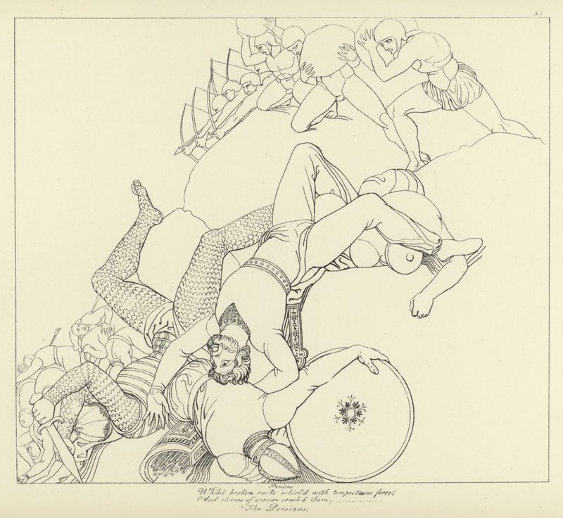 De Perzen door John Flaxman
