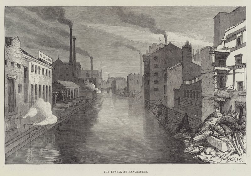 De Irwell in Manchester door John Gilbert