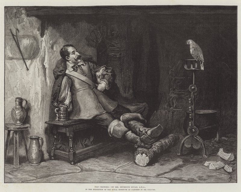 Oude vrienden door John Seymour Lucas