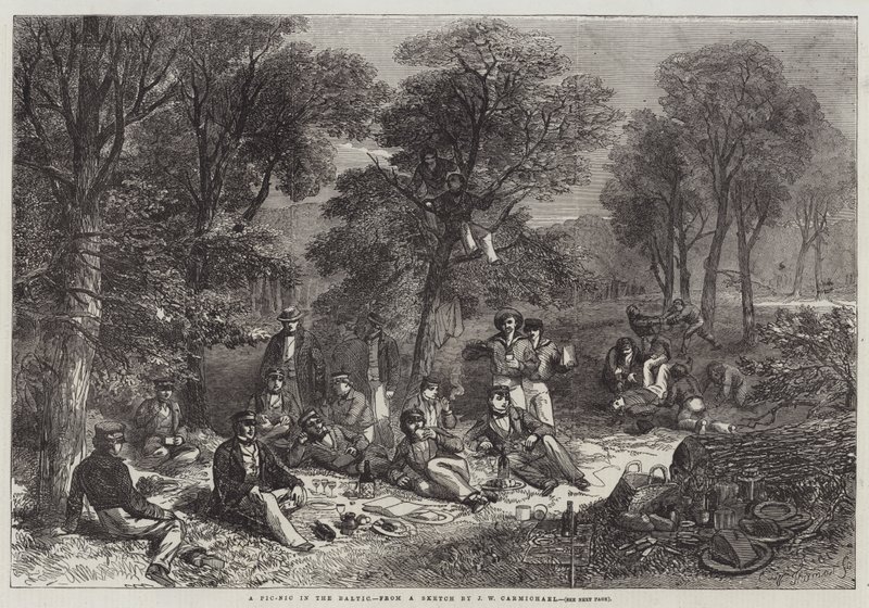 Een Picknick in de Baltische Zee door John Wilson Carmichael
