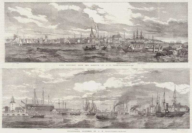 Schetsen van de Oostzee door John Wilson Carmichael