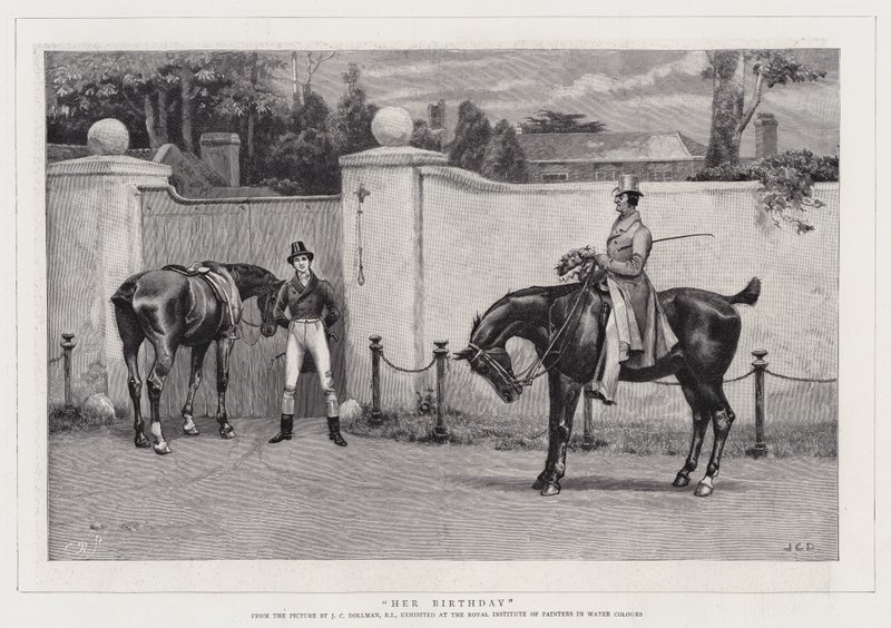 Haar Verjaardag door John Charles Dollman