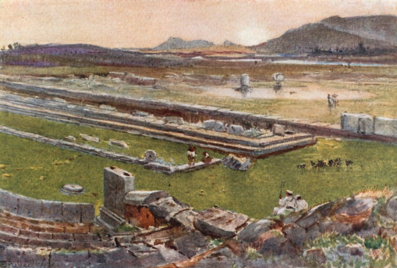 Megalopolis in Arcadië door John Fulleylove
