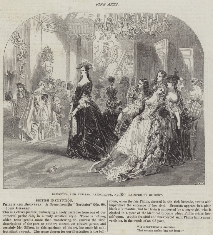 Brunetta en Phillis, Spectator, nr. 80 door John Gilbert