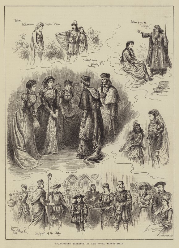 Shakespeareaanse Tableaux in de Royal Albert Hall door John Jellicoe