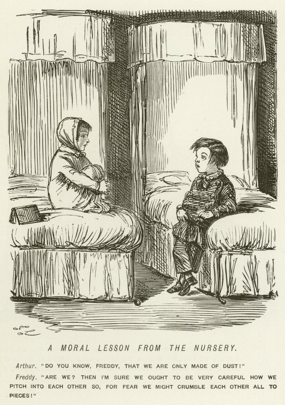 Een Morele Les uit de Kinderkamer door John Leech