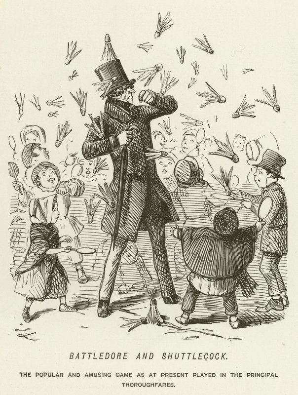Battledore en Shuttlecock door John Leech