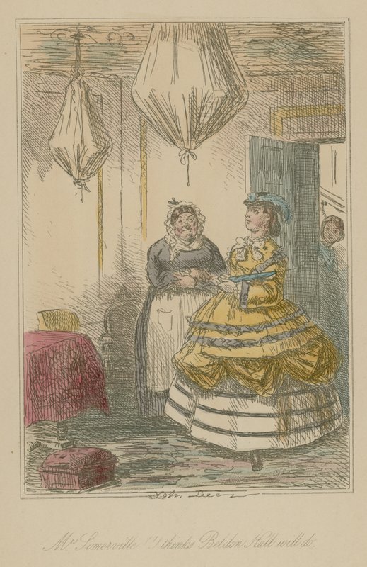 Mevrouw Somerville denkt dat Beldon Hall geschikt is door John Leech