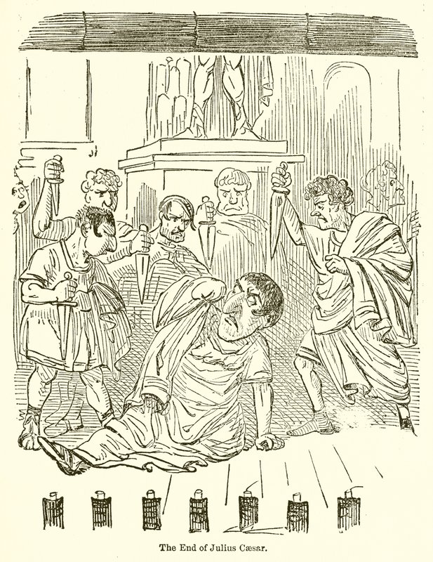 Het einde van Julius Caesar door John Leech