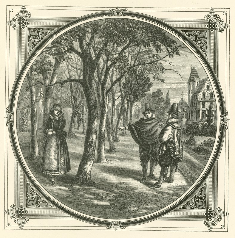 Haast je langzaam (gravure) door John Leighton