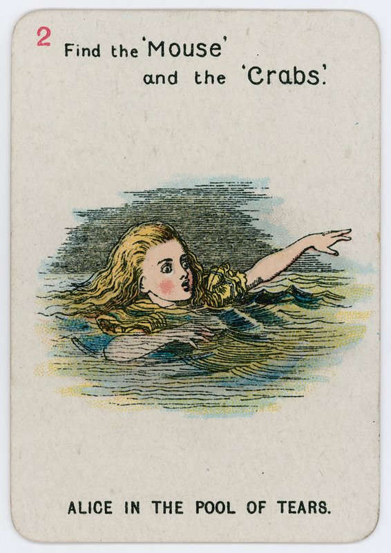 Alice in de poel van tranen door John Tenniel