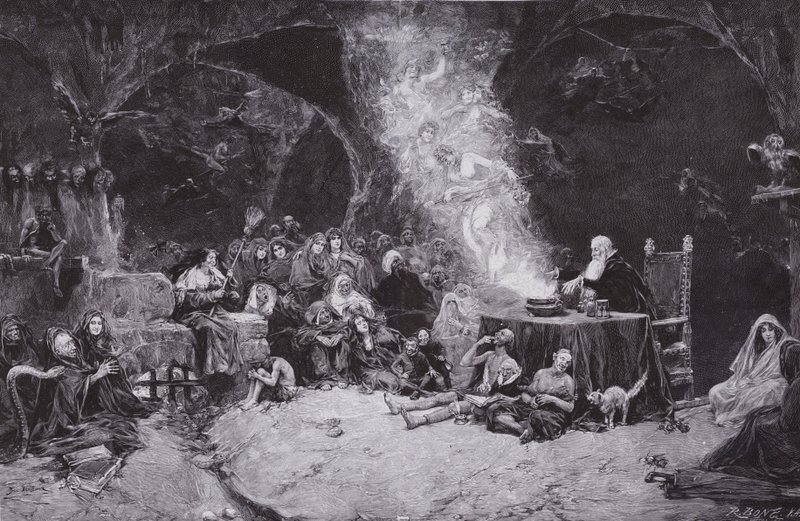 De heksensabbat door Jose Benlliure y Gil