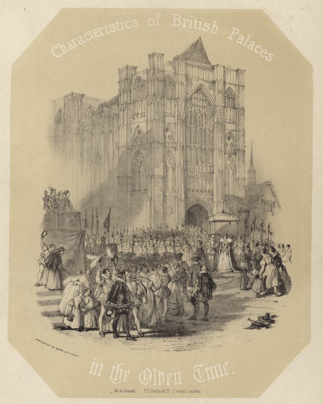 Kroning van koningin Elizabeth I door Joseph Nash