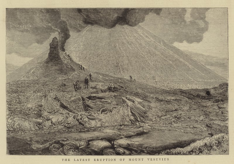 De laatste uitbarsting van de Vesuvius door Joseph Nash